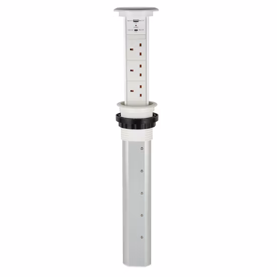 USB Electric Pop up Desktop Tabletop Table Socket Outlet for Data and Power