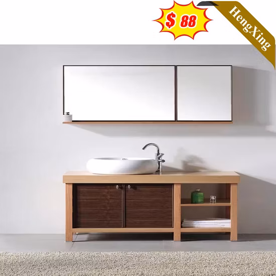 Unique Cutomized Stylish Bathroom Set Metal Handle LED Mirror Bathroom Cabinet