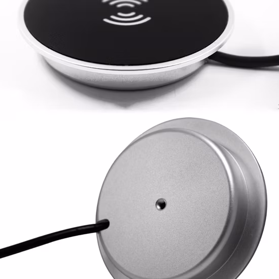 15W Qi Embedded Desktop Wireless Charger Mat Custom Logo